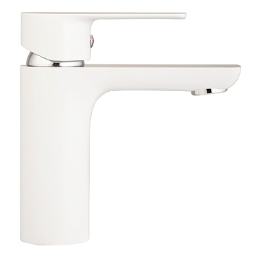 Смеситель для раковины Lavelly White Modern хром/белый однорычажный (623750)
