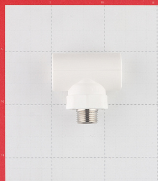 Тройник полипропиленовый Valtec переходный 25 мм х 1/2 НР(ш) х 25 мм (VTp.733.0.02504)