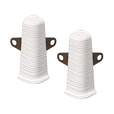 Угол наружный Идеал Деконика 70 мм ясень бьянко Г-профиль (2 шт.)