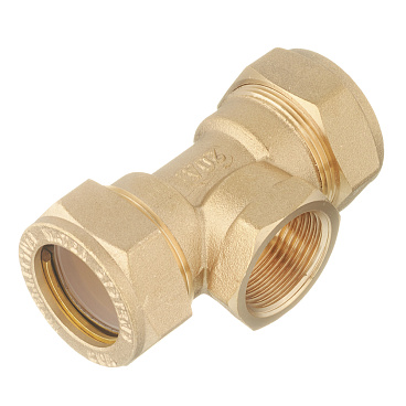 Тройник Stahlmann IWS EasyFix 20 мм х 3/4 ВР(г) х 20 мм для гофрированных труб