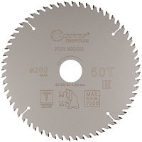 Диск пильный по дереву Cutop Profi plus 200х32/30/25,4/20х2,2 мм 60 зубьев (75-20060Т)