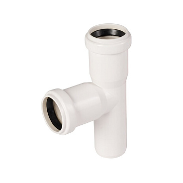 Тройник Ostendorf HTEA d32 мм 87° пластиковый белый для внутренней канализации (559660)