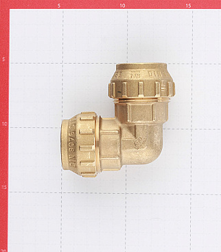 Угол ПНД Tiemme компрессионный 32х32 мм латунь