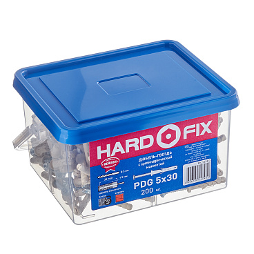 Дюбель-гвоздь Hard-Fix 5x30 мм цилиндрическая манжета нейлон (200 шт.)