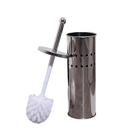 Ершик для унитаза напольный нержавеющая сталь хром (2813022)