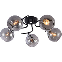 Люстра потолочная Schaffner Sorriso E27 300 Вт 18 кв.м (4105-5 BK-CR)