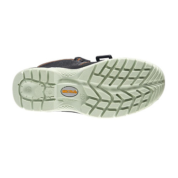 Сандалии кожаные с перфорацией и защитным подноском и стелькой размер 43 черные Мистраль SJ4000 (119892)