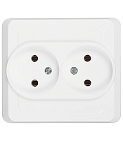 Розетка Systeme Electric Этюд встраиваемая белая (PC16-005B)
