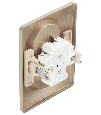 Розетка Systeme Electric Glossa встраиваемая титан (GSL000420)