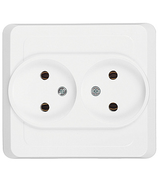 Розетка Systeme Electric Этюд встраиваемая белая (PC16-005B)