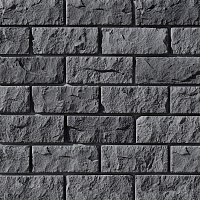 Искусственный камень White Hills Йоркшир угольно-черный (25 шт.=1,06 кв.м)