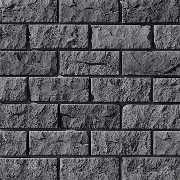 Искусственный камень White Hills Йоркшир угольно-черный (25 шт.=1,06 кв.м)