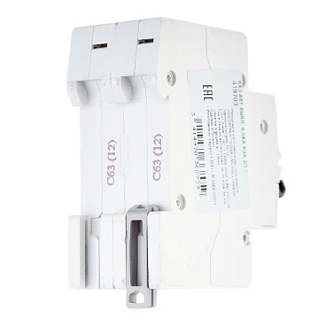 Автоматический выключатель модульный Legrand RX3 2P 63А тип C 4,5 кА 230/400 В (419703)