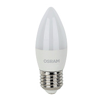 Лампа светодиодная Osram E27 2700К 7 Вт 600 Лм 170-250 В свеча В60 матовая