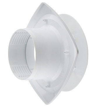 Анемостат вытяжной регулируемый Era с фланцем d100 мм белый