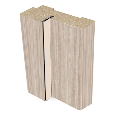 Коробка дверная Милан (Вертикаль) 70х26х2070 мм финишпленка ясень шимо с петлями (2,5 шт.)