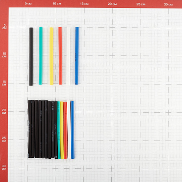Трубка термоусадочная КВТ Колорит ТНТ нг 4/2 мм 100 мм 6 цветов (20 шт.)