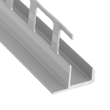 Профиль для плитки до 10 мм окантовочный Г-образный алюминиевый 2700х26х20 мм