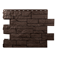 Панель фасадная Альта-Профиль Шотландия Эко 680х560 мм коричневая