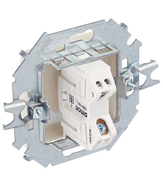 Выключатель Simon 15 одноклавишный встраиваемый слоновая кость (1591101-031)