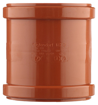 Муфта Ostendorf KGMM d110 мм пластиковая для наружной канализации (220510)