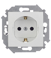 Розетка Simon 15 встраиваемая белая (1591432-030)