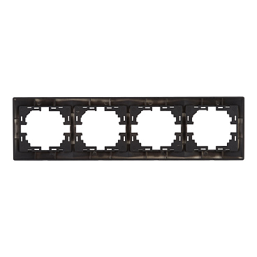 Рамка Lezard Mira четырехместная черный бархат (701-4200-149)