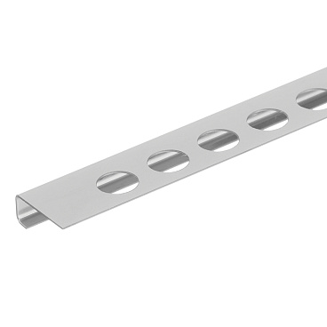 Профиль для плитки до 8 мм полированный Г-образный нержавеющая сталь 2700х25х9,6 мм