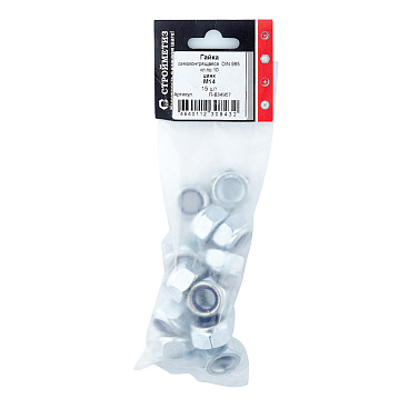 Гайка самоконтрящаяся оцинкованная М14 DIN 985 10 (15 шт.)