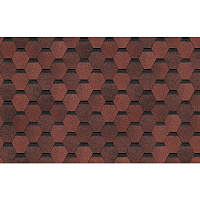 Черепица гибкая Docke Eurasia Шестигранник красная 3 кв.м
