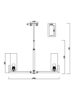 Подвесной светильник Maytoni MOD089PL-08BS