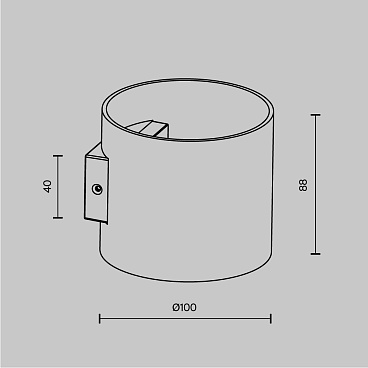 Настенный светильник (бра) Technical C066WL-01B