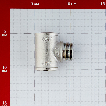 Тройник Valtec 3/4 ВР(г) х 3/4 НР(ш) х 3/4 ВР(г) латунный (VTr.132.N.0005)