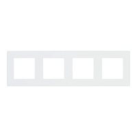 Рамка Simon 24 Harmonie четырехместная белая (2400640-030)