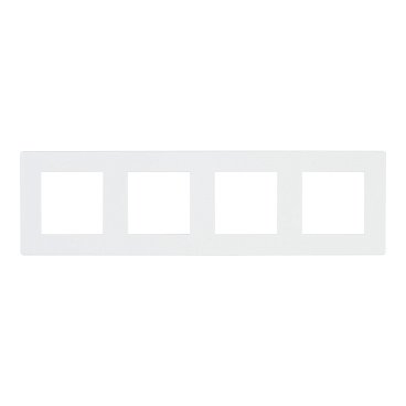 Рамка Simon 24 Harmonie четырехместная белая (2400640-030)