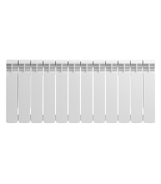 Радиатор алюминиевый Rifar Alum 350 мм 12 секций 1" боковое подключение белый