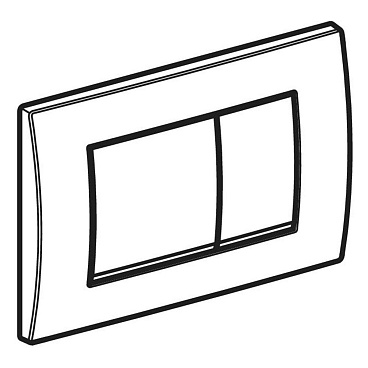 Клавиша смыва для инсталляций Geberit Delta 30 хром (115.137.21.1)