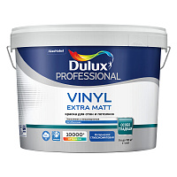 Краска моющаяся Dulux/Luxium Vinyl Extra Matt база BW белый 9 л