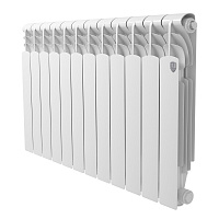 Радиатор алюминиевый Royal Thermo Revolution A 500 мм 12 секций 1" боковое подключение белый