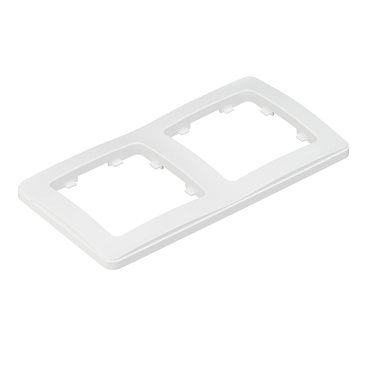 Рамка Hegel Master двухместная белая (Р402)