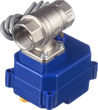 Кран шаровой с электроприводом латунный Neptun Bugatti Pro 1/2 ВР(г) х 1/2 ВР(г) мини прямой 220 В (NEPBugPro220-12)