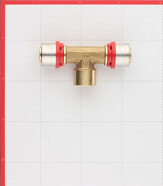 Тройник Tiemme 26(пресс) х 1/2 ВР(г) х 26(пресс)