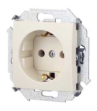 Розетка Simon 15 встраиваемая слоновая кость (1591432-031)