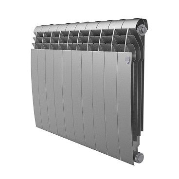 Радиатор биметаллический Royal Thermo BiLiner B 500 мм 10 секций 1" боковое подключение серебристый