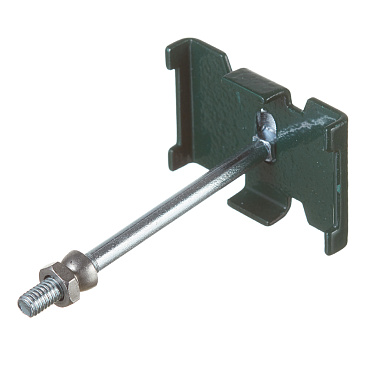 Крепление скоба-болт для панелей 3D универсальное зеленое RAL 6005