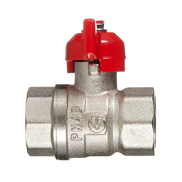 Кран шаровой латунный Valtec 1/2 ВР(г) х 1/2 ВР(г) полнопроходной бабочка прямой (VT.122.N.04)