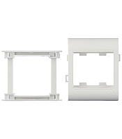 Рамка для кабель-канала 80х40/60 мм DKC Viva белая 2 модуля (10043)