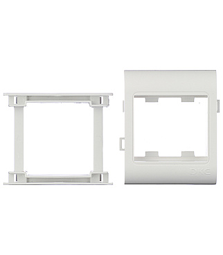 Рамка для кабель-канала 80х40/60 мм DKC Viva белая 2 модуля (10043)