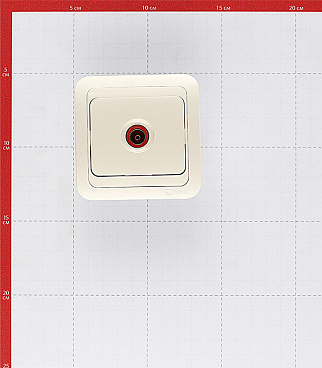 Розетка телевизионная Makel Mimoza встраиваемая бежевая (25027)