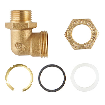 Угол Stahlmann IWS EasyFix 90° 15 мм х 1/2 НР(ш) для гофрированных труб